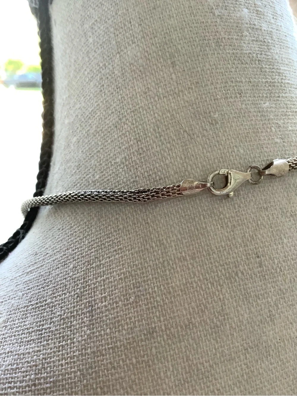 Sterling Silver Amethyst Double‑Stone Pendant Necklace